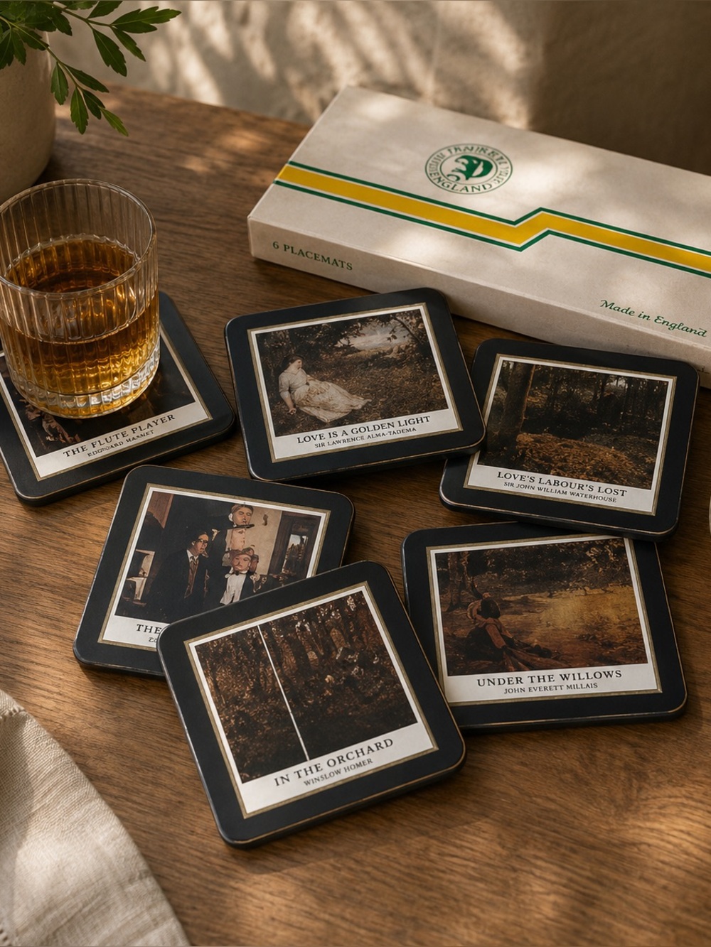 Vintage Art Coasters Set